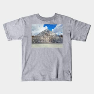 glass pyramid Louvre Kids T-Shirt